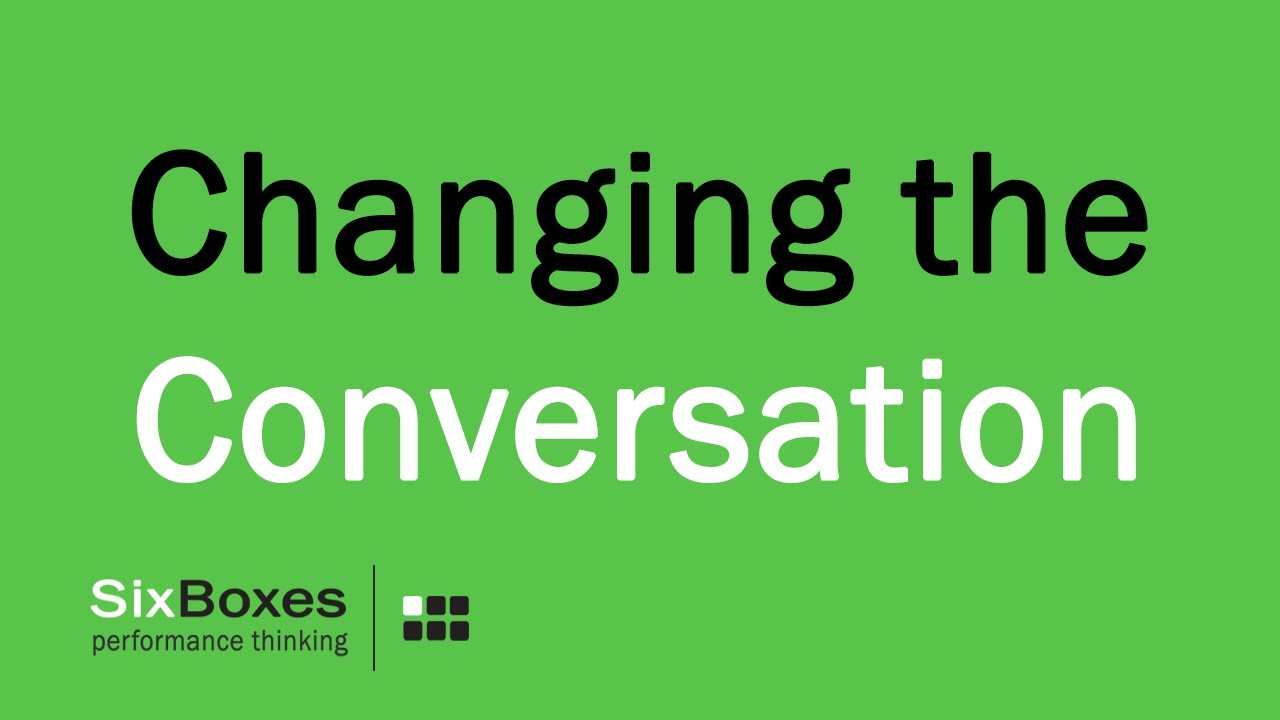 Performance Consulting Part 3 | Changing the Conversation