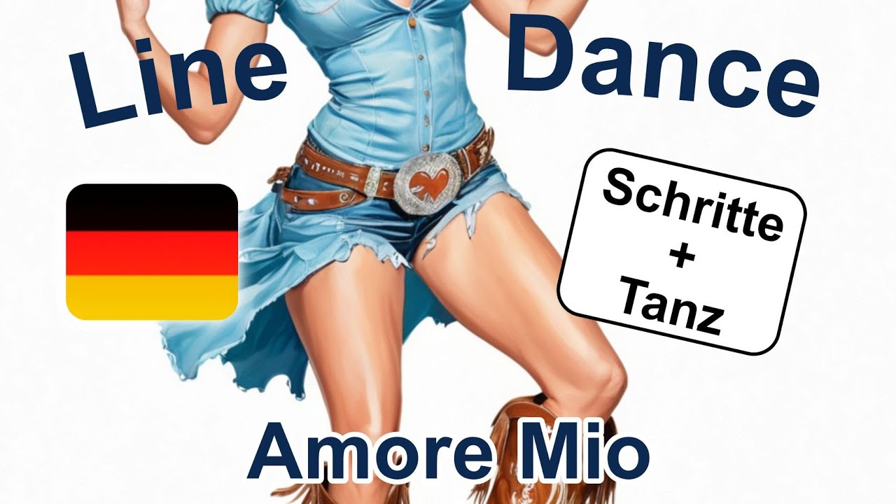 Linedance - Amore Mio - Roy Bianco & Die Abbrunzati Boys - Unterricht + Demo - ADTV Tanzschule Waal