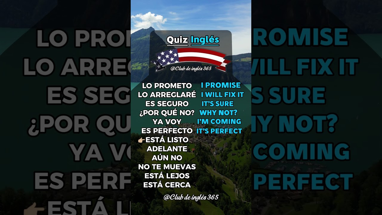 🧠Sabes decir estas frases en ingl&eacute;s   #learnwithme #ingles #easyenglisheveryday #inglesonline