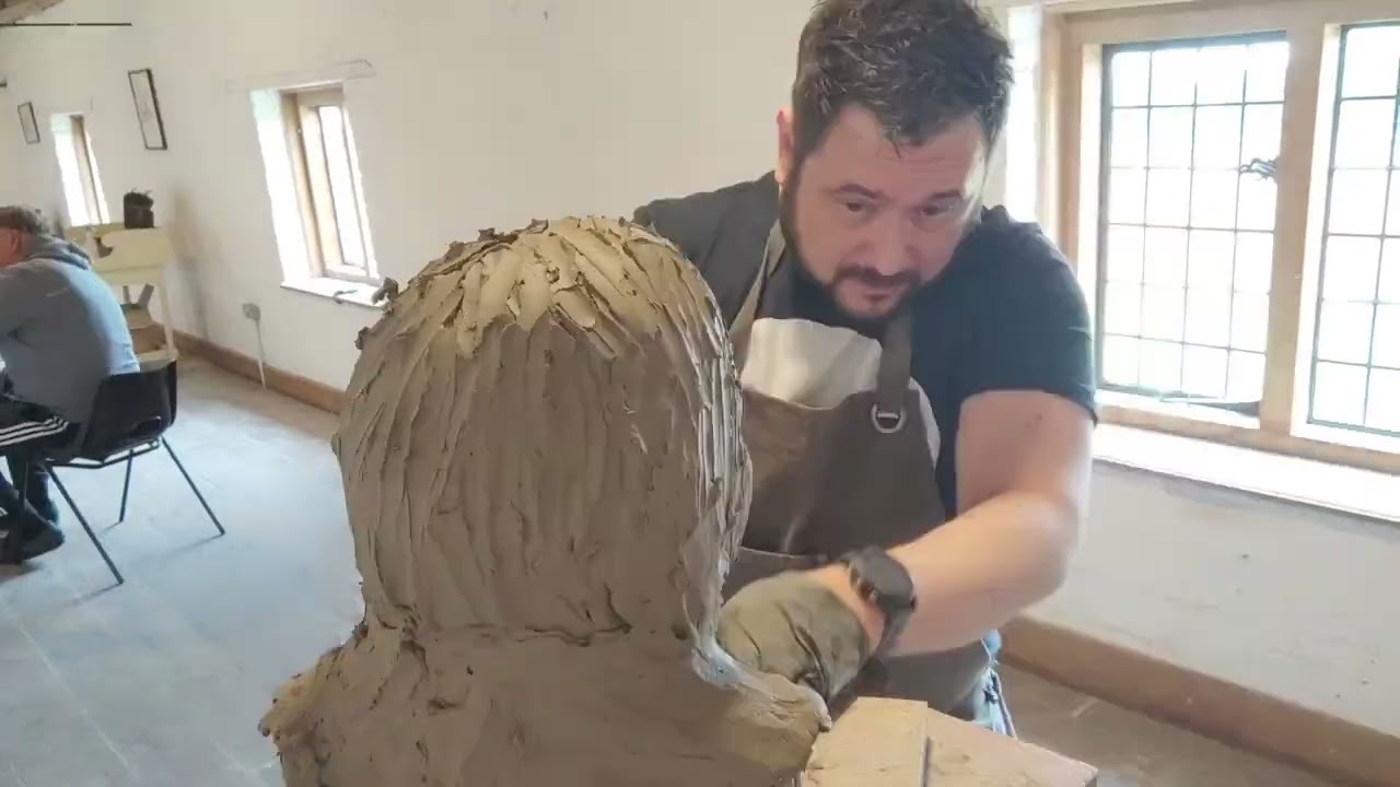 first ever portrait sculpt in clay