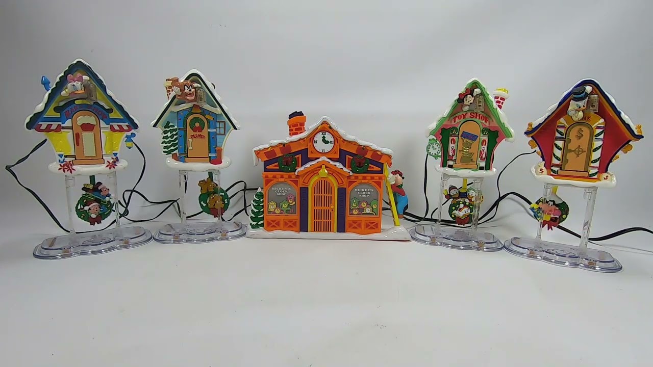 1993 MR. CHRISTMAS MICKEY'S CLOCK SHOP DISNEY ANIMATED MUSICAL DEMONSTRATION VIDEO