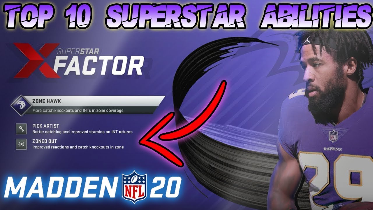 THE TOP 10 SUPERSTAR ABILITIES IN MADDEN 20