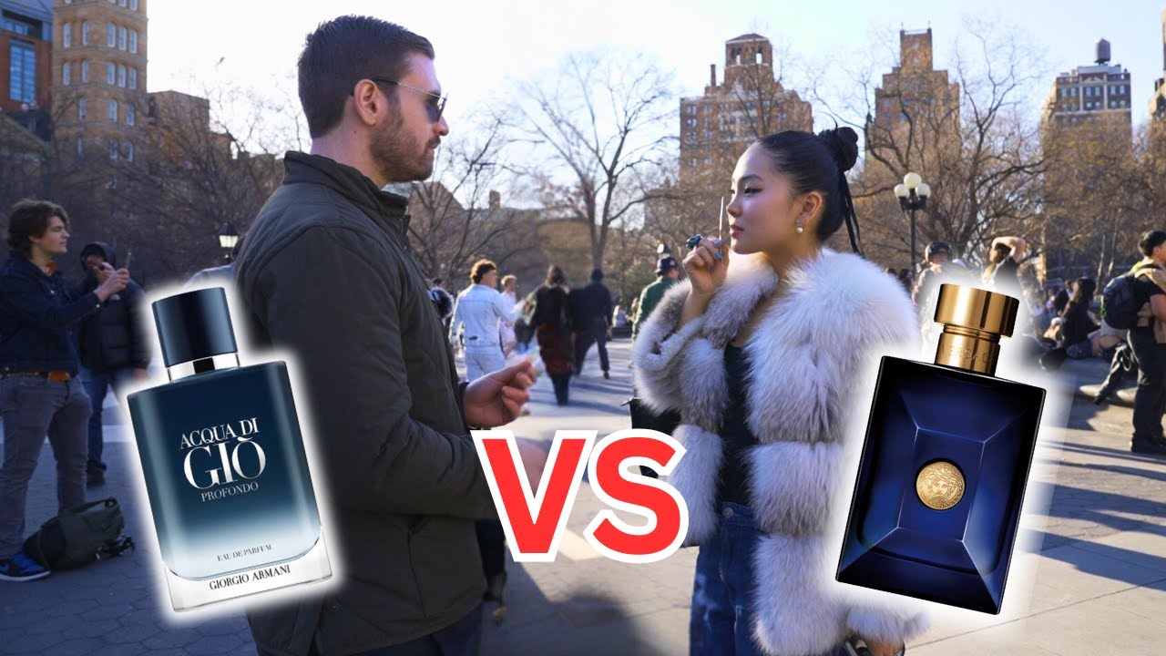 Versace Dylan Blue Vs Acqua Di Gio Profondo Eau De Parfum (Fragrance Battle Womens Reactions)