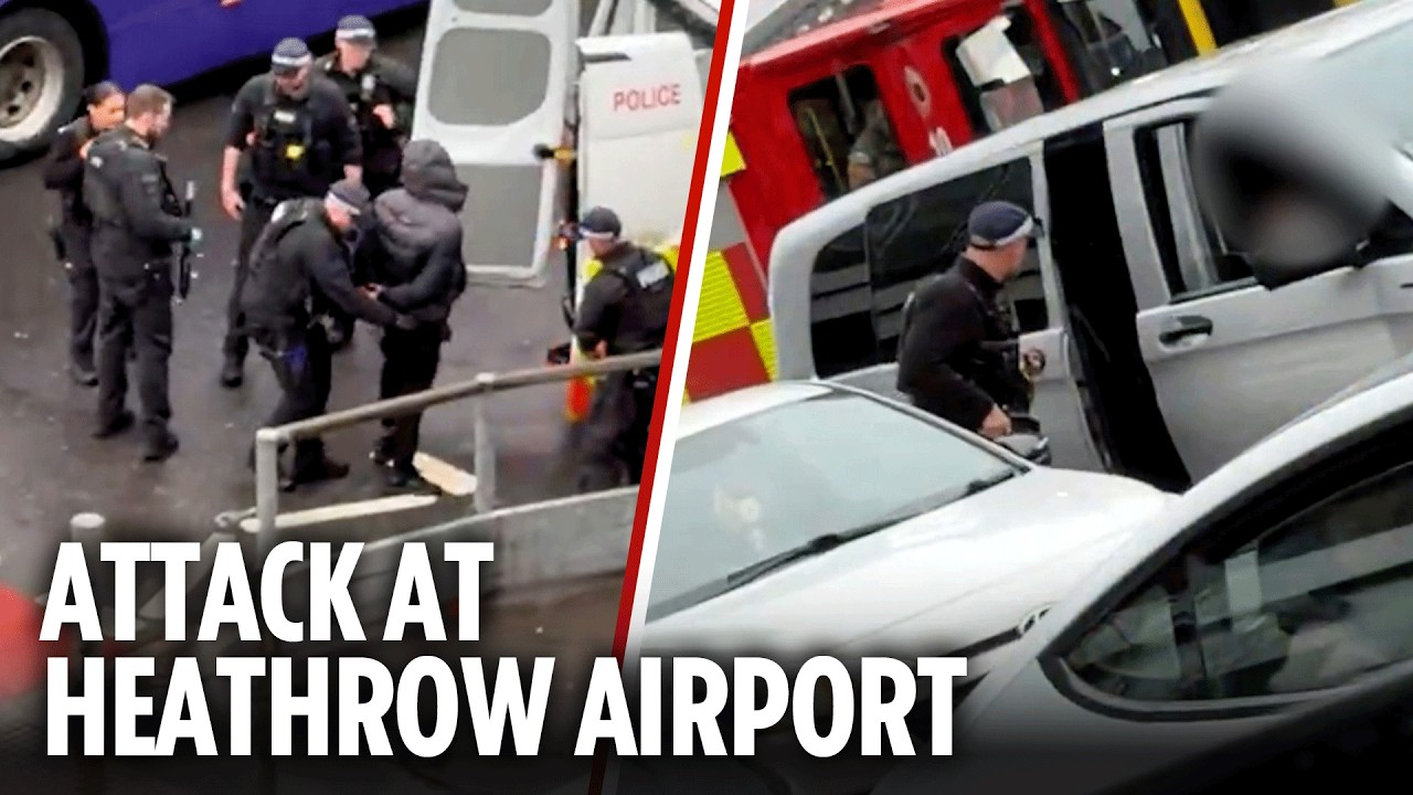 More than 20 injured in Heathrow Airport pepper spray attack as armed cops arrest man