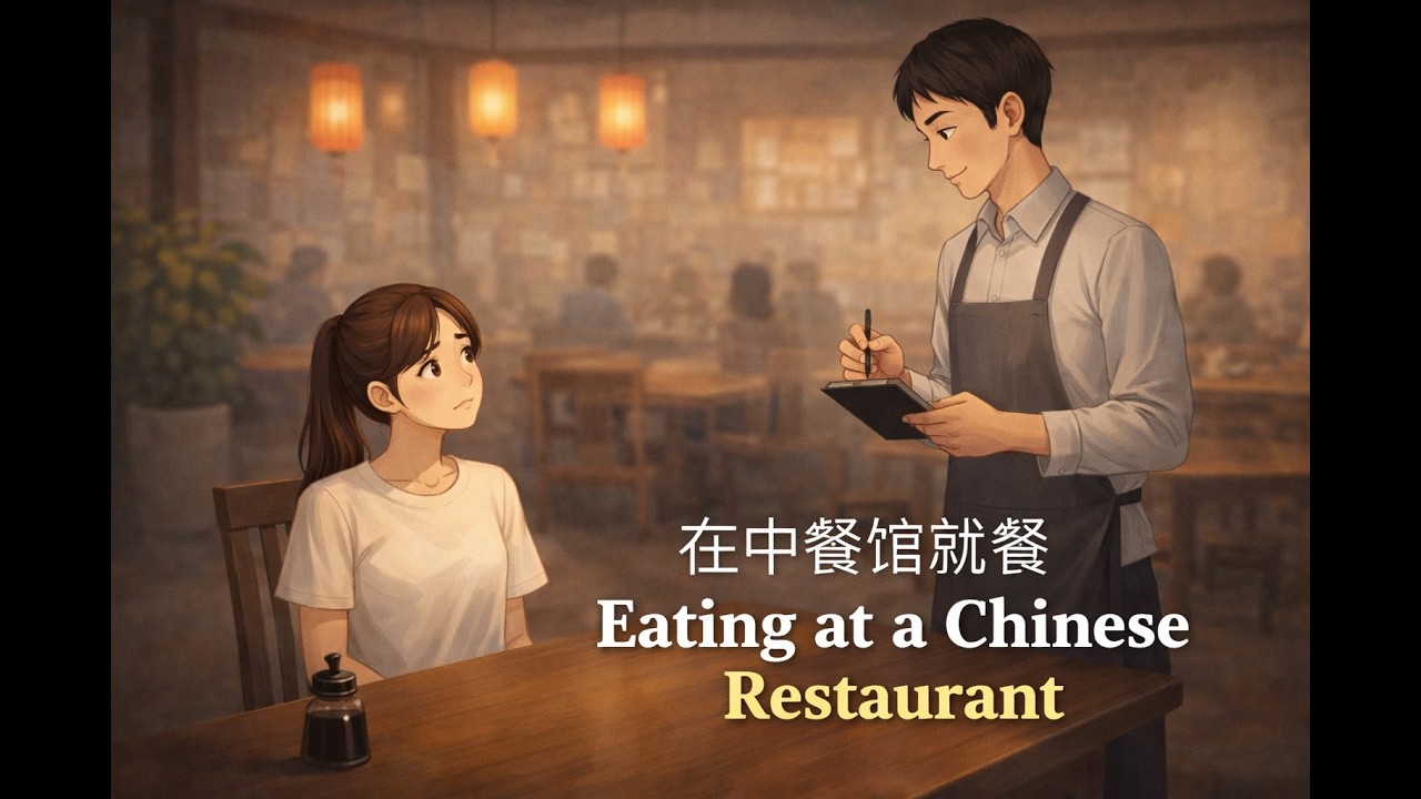🍜 在中餐馆就餐 | Eating at a Chinese Restaurant | Learn Chinese Through Story