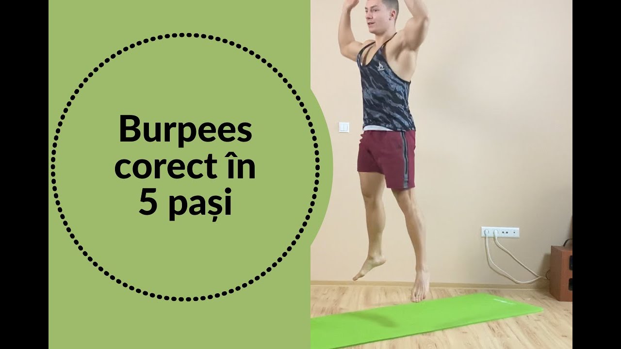 Învață să faci corect Burpees în 5 pași - 3 nivele de dificultate