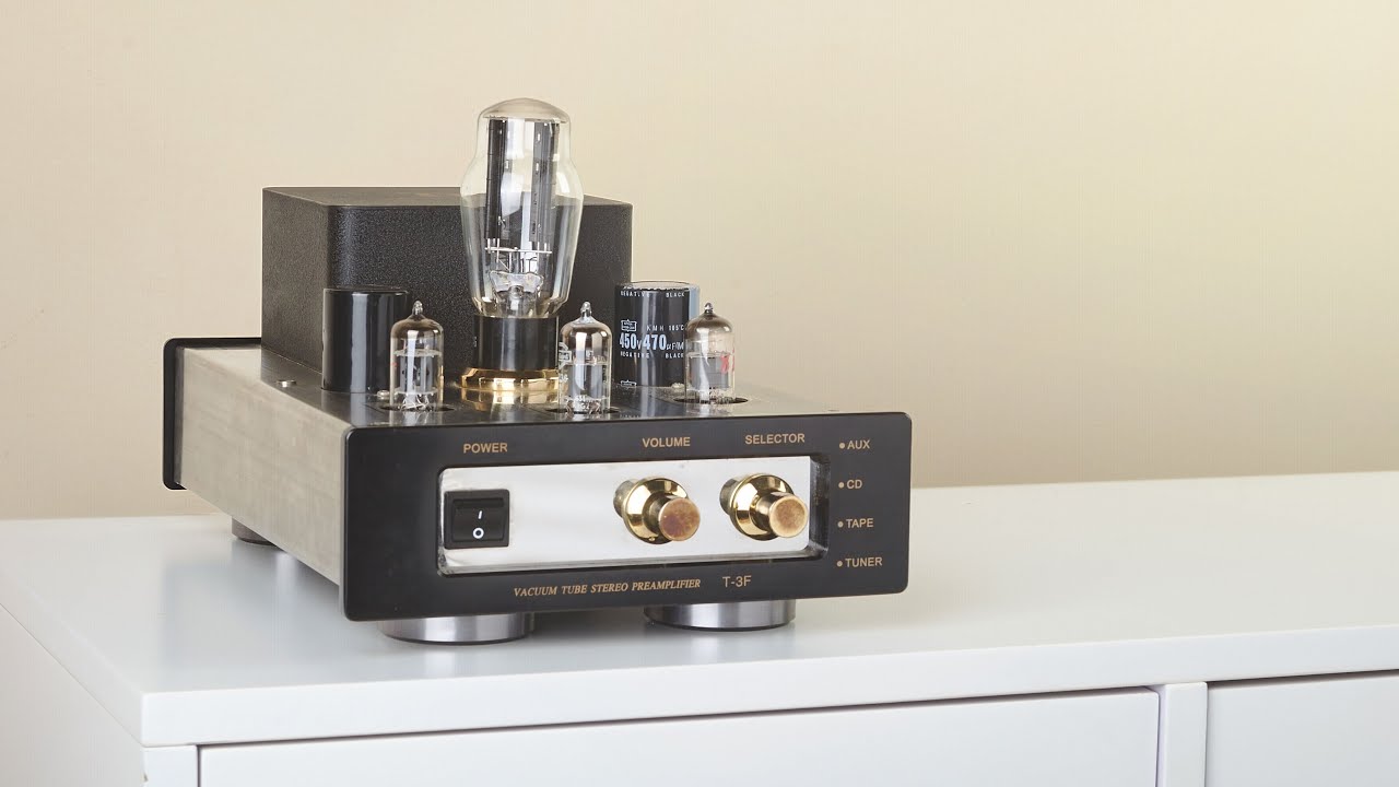 前胆后石 Tri T-3F Tube Preamp With ICEPower Amp Driving Finch Audio Shop Speakers