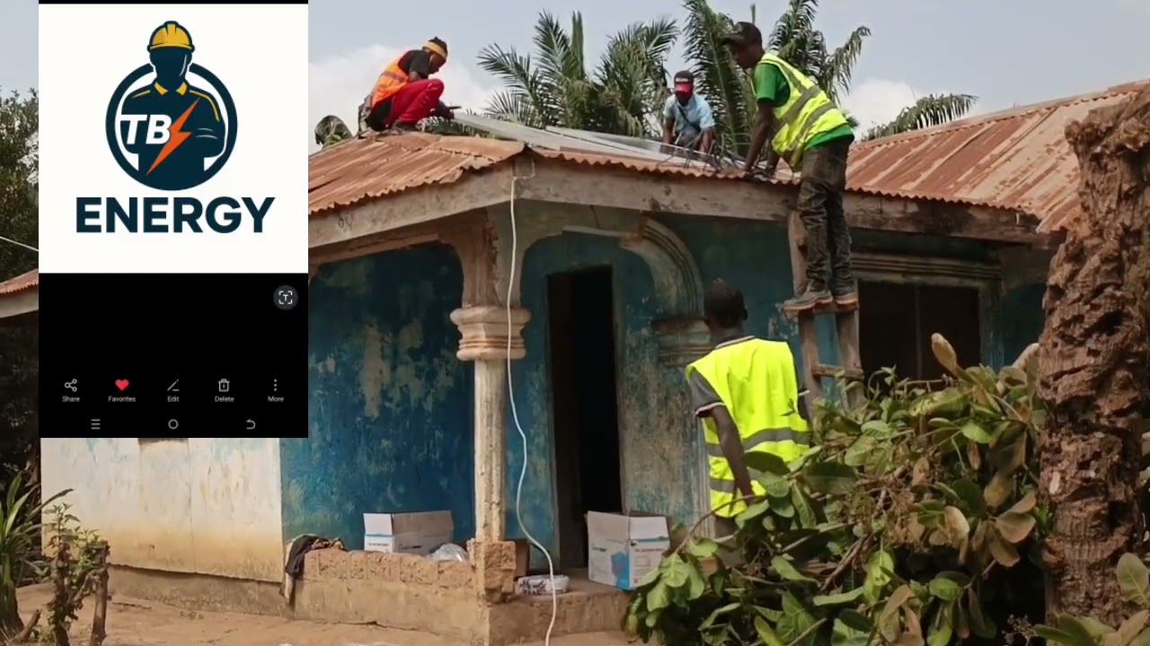 Another successful installation again today#everyone #solar #foryou #solarpanelinstallation #africa
