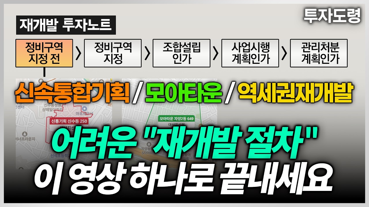 어려운 재개발 절차 신속통합기획 모아타운 쉽게 정리해드립니다