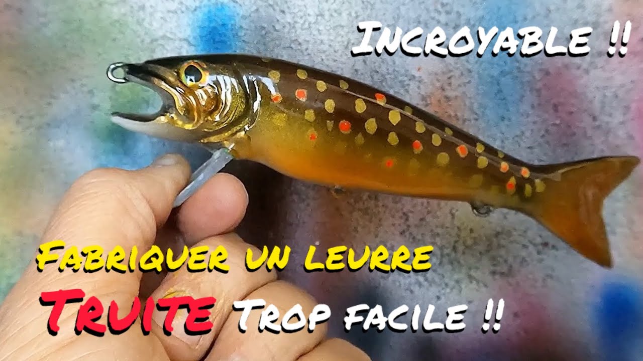 Incroyable !! Tutoriel: Comment fabriquer un leurre imitant une truite mouchetée!!