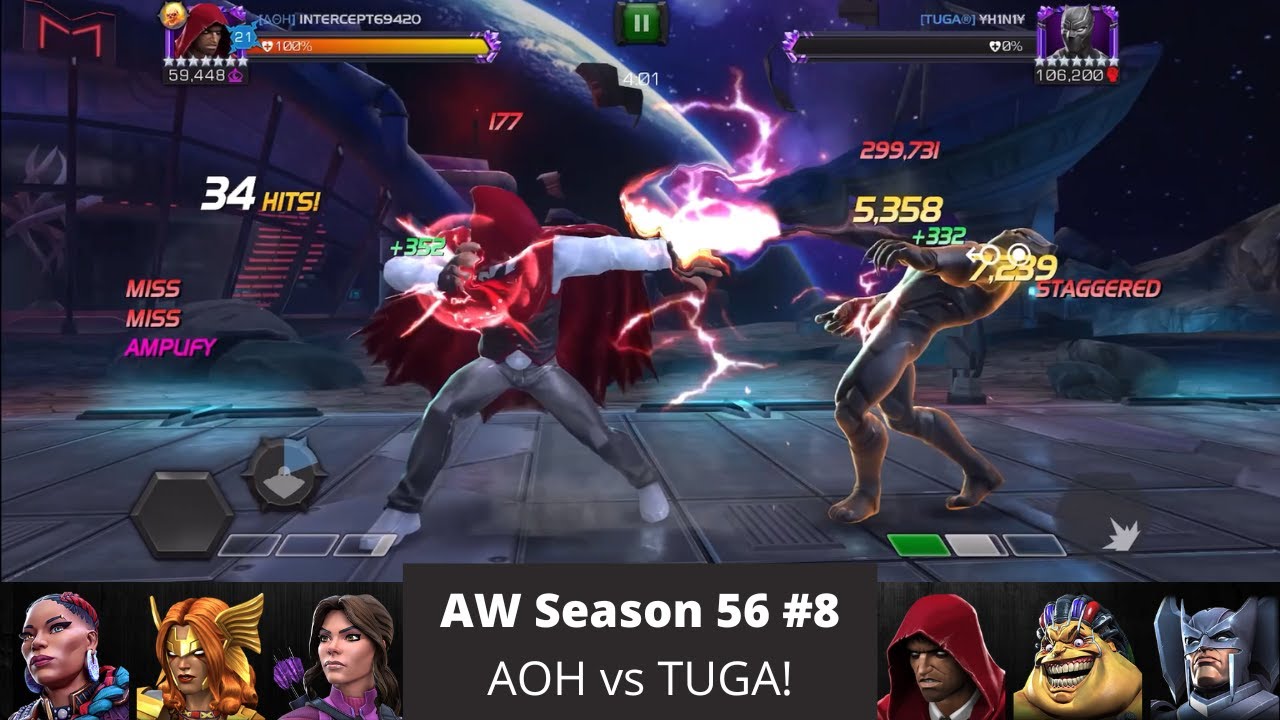 RANK 4 HOOD!!!!! | AW Season 56 #8 | AOH vs TUGA | Marvel Contest of Champions
