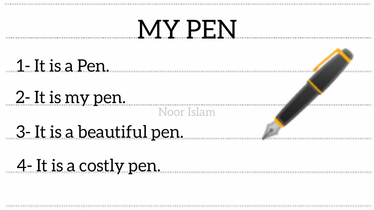 My Pen 10 lines essay in English / Essay on my pen/10 lines on my pen/ English Essay/ Essay writing