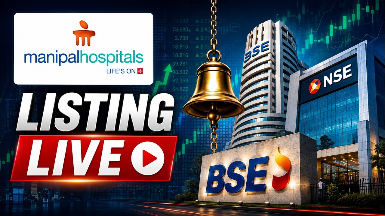 Manipal Health Share Price LIVE | IPO Listing Ceremony | Opening Price | LIVE Updates