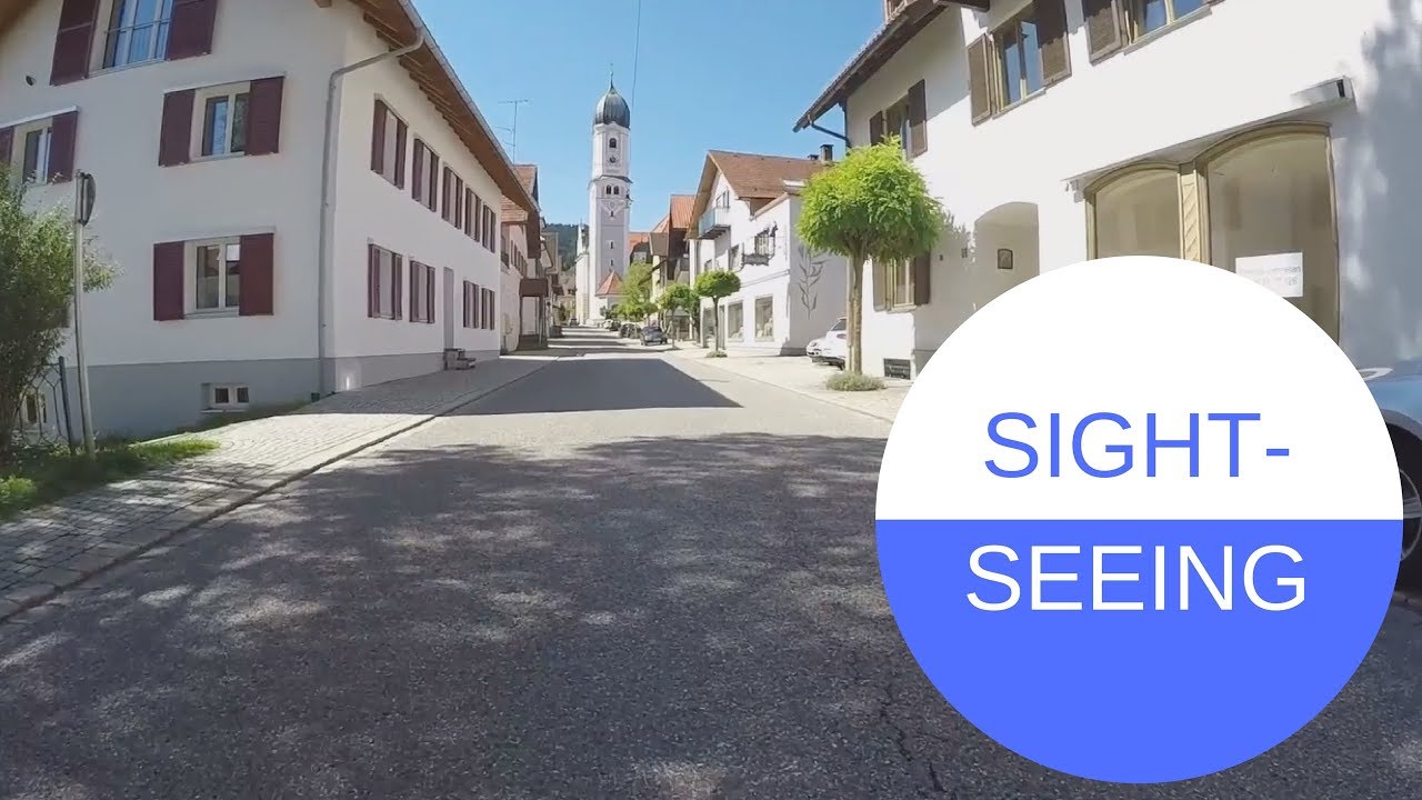 Sightseeing in Nesselwang in Bayern in GERMANY