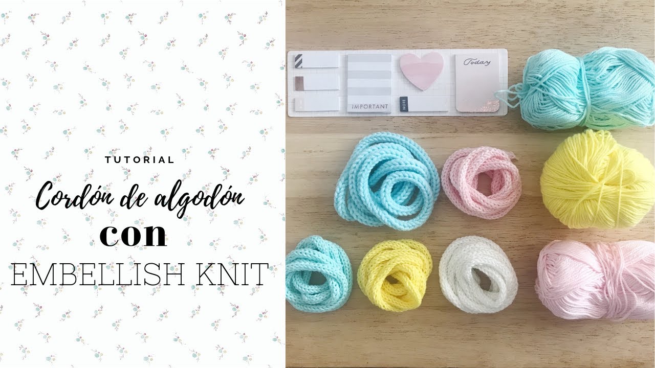 Tutorial cordones, con Embellish knit