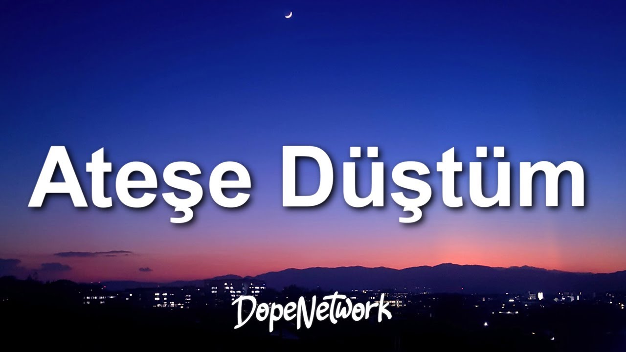 Mert Demir - Ateşe D&uuml;şt&uuml;m (S&ouml;zleri/Lyrics)
