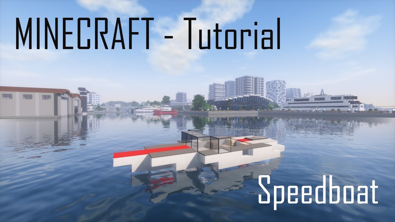 Minecraft Speedboat - Vehicle Tutorial