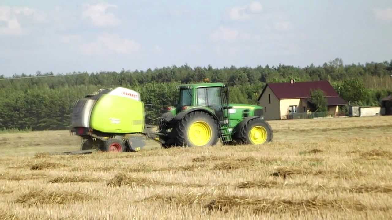Prasowanie 2012 || John Deere 6630 Premium 5080r Claas Variant 360 ||