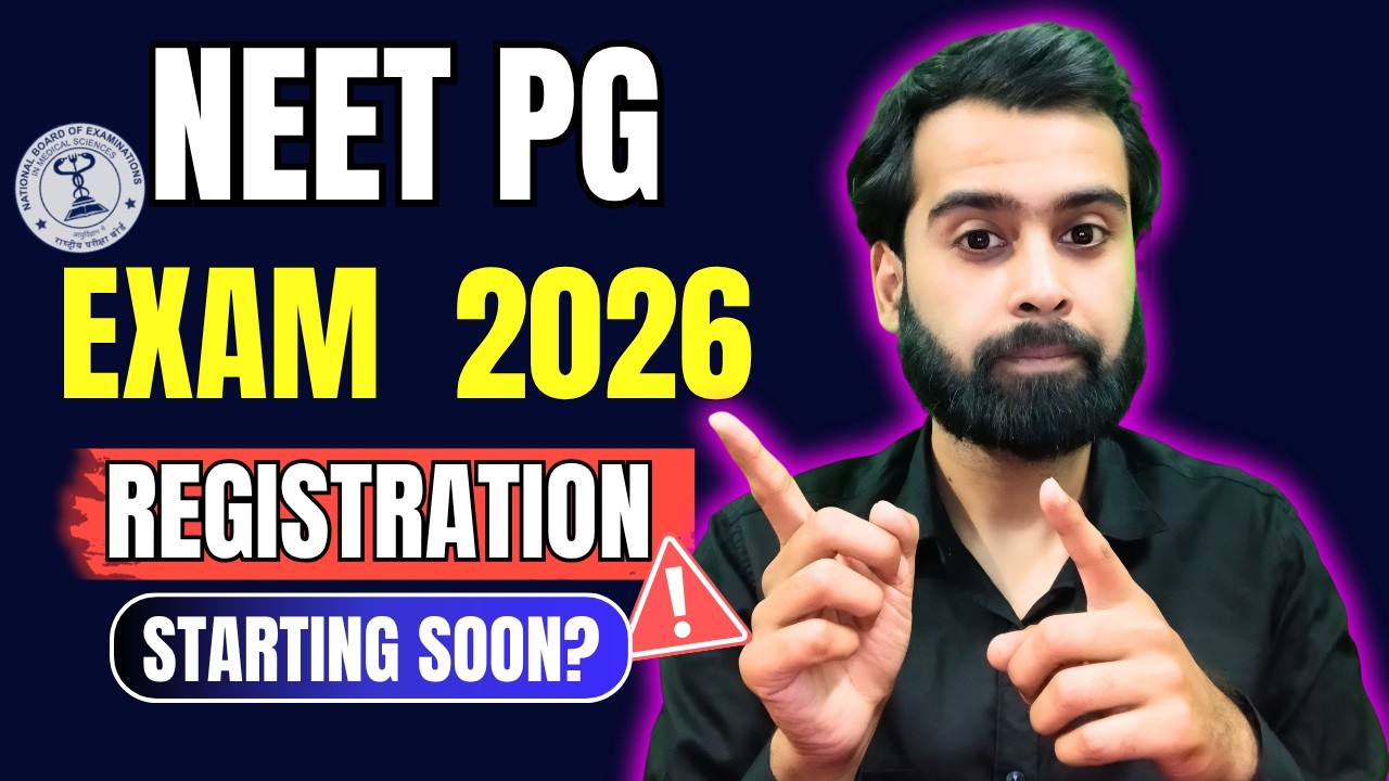 NEET PG 2026 Exam Application Form Tentative Date 🔥 | Registration Timeline |