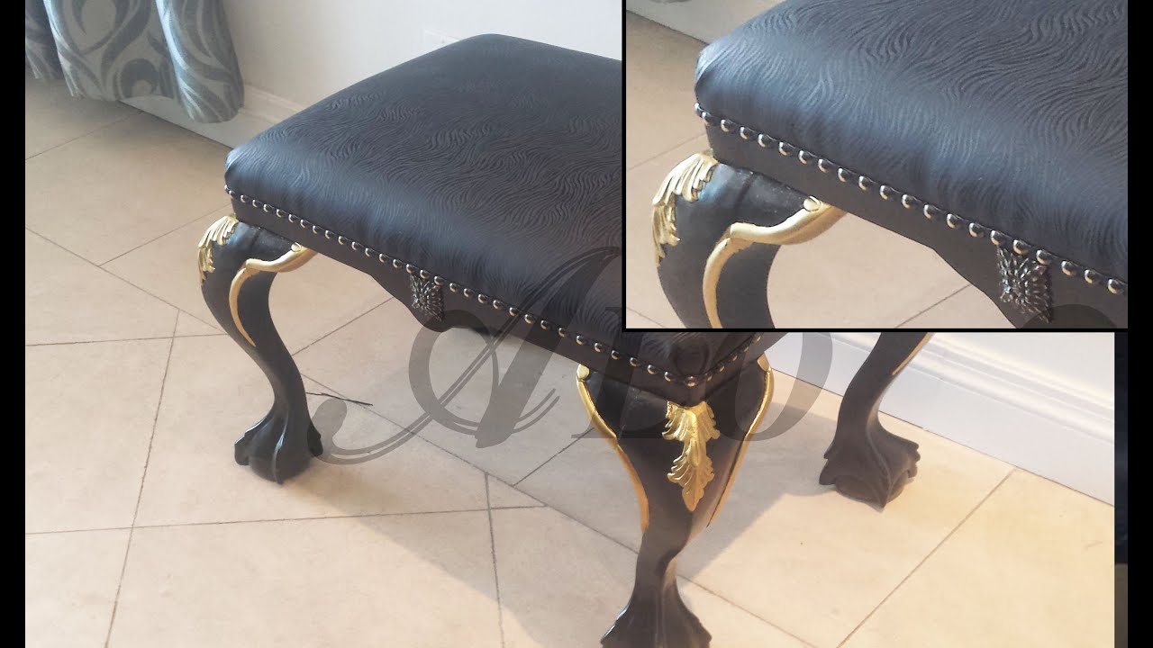 HOW TO UPHOLSTER A FOOT STOOL - ALO Upholstery