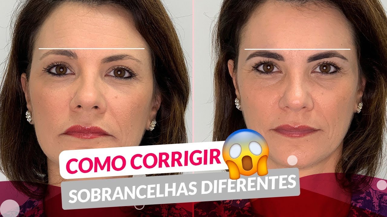 COMO CORRIGIR SOBRANCELHAS DIFERENTES ❤️