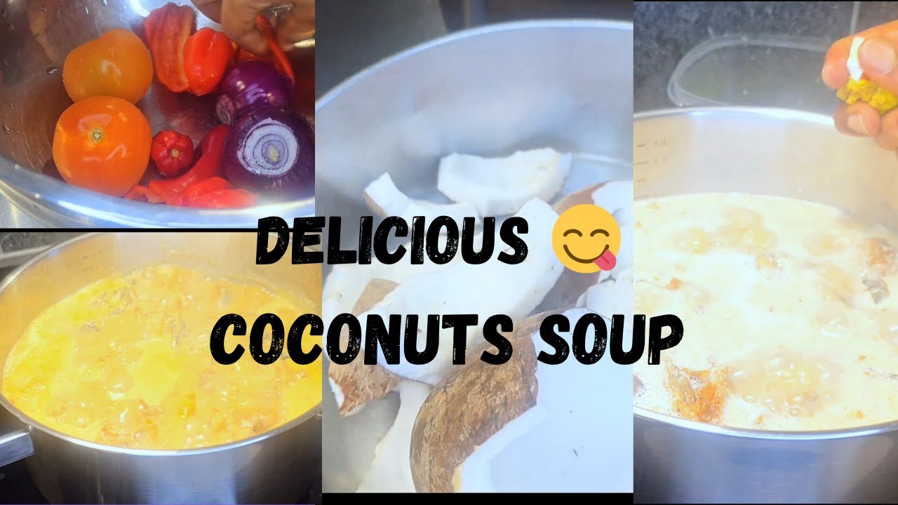 How I Make My Simple Liberian Coconuts Soup #recipe #cooking #food