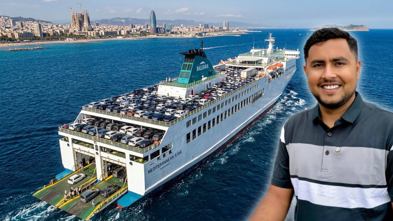 Overnight Journey in Ferry ⛴️😍 First impression of Spain 🇪🇸 