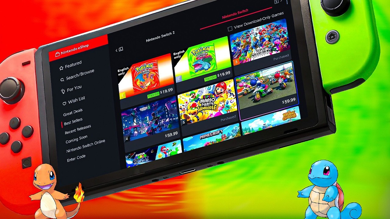 Итак, Pokémon Fire и Leaf Green уже стали самыми продаваемыми играми в eShop для Switch...