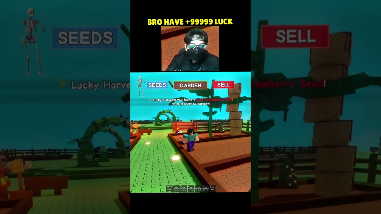 Bro Have +99999 Luck at Grow a Garden