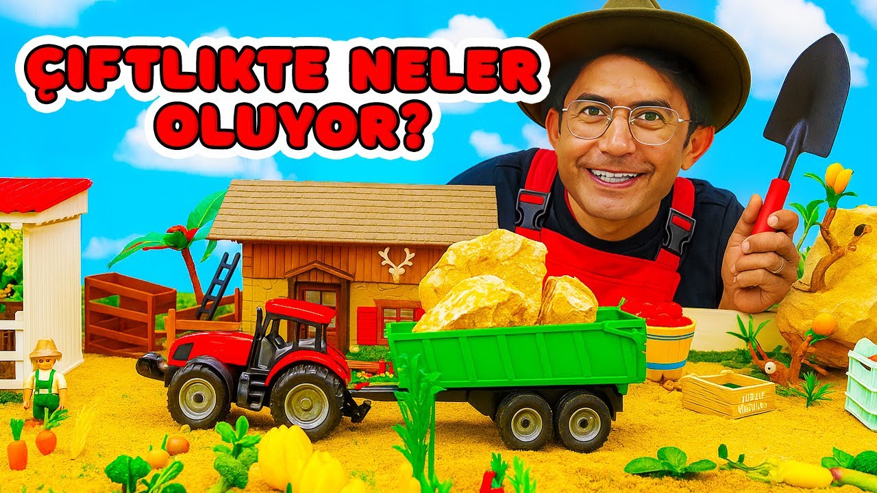 Nail Baba ile &Ccedil;iftlik Macerası 🚜🥕🐴Atlar, sebzeler, trakt&ouml;rler ve bol bol eğlence!