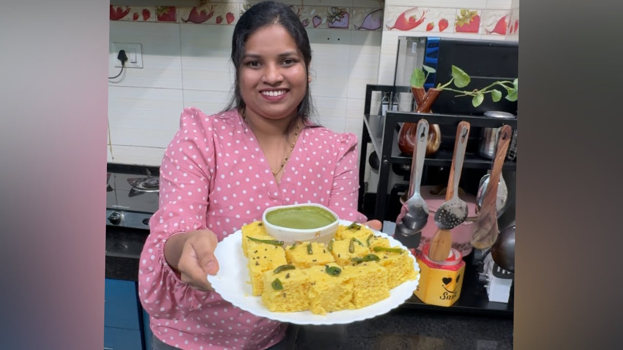 स्पॉंजी ढोकळा रेसिपी | Instant Soft Dhokla Recipe in Marathi | Perfect Jaliदार Dhokla #easyrecipe 