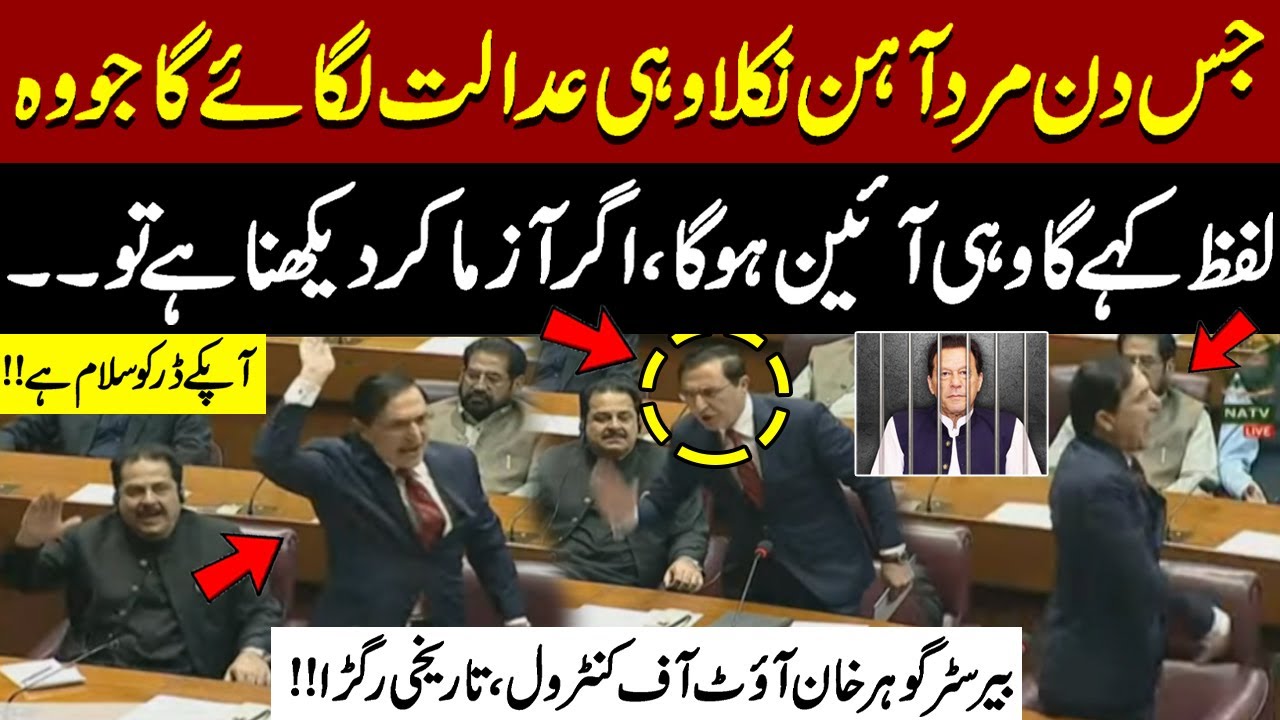 When Imran khan Rises, His Word Becomes the Constitution &mdash; Barrister Gohar Khan&rsquo;s Blasting Speech