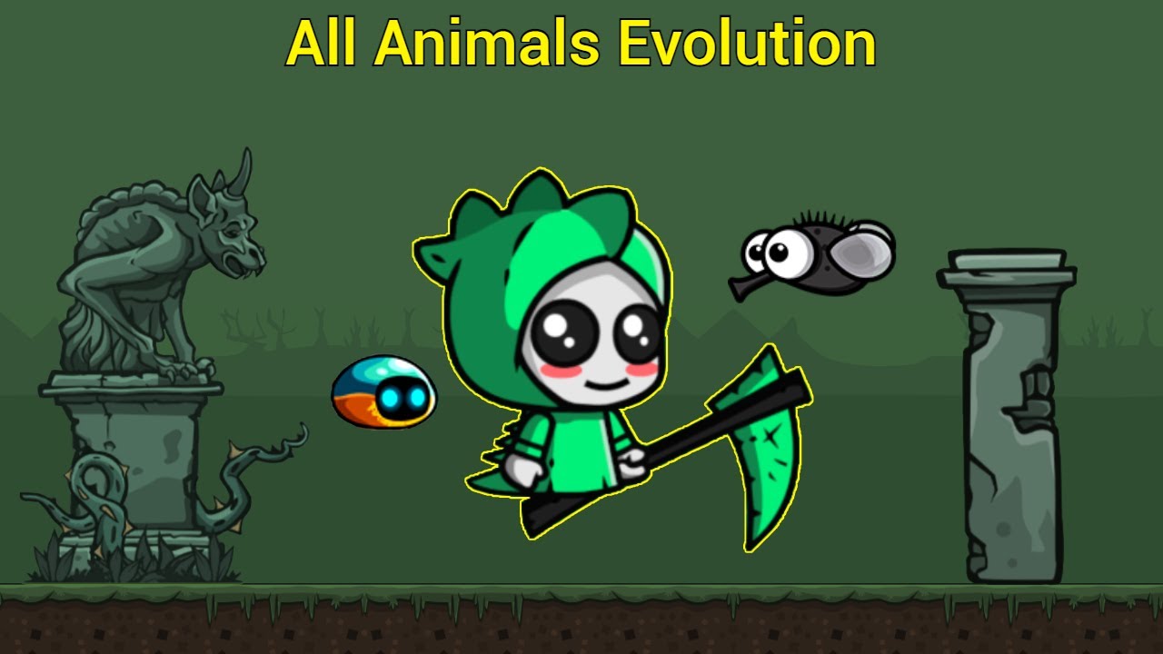 All Animals Evolution With Cute Dino Reaper And Fights (EvoWorld.io)