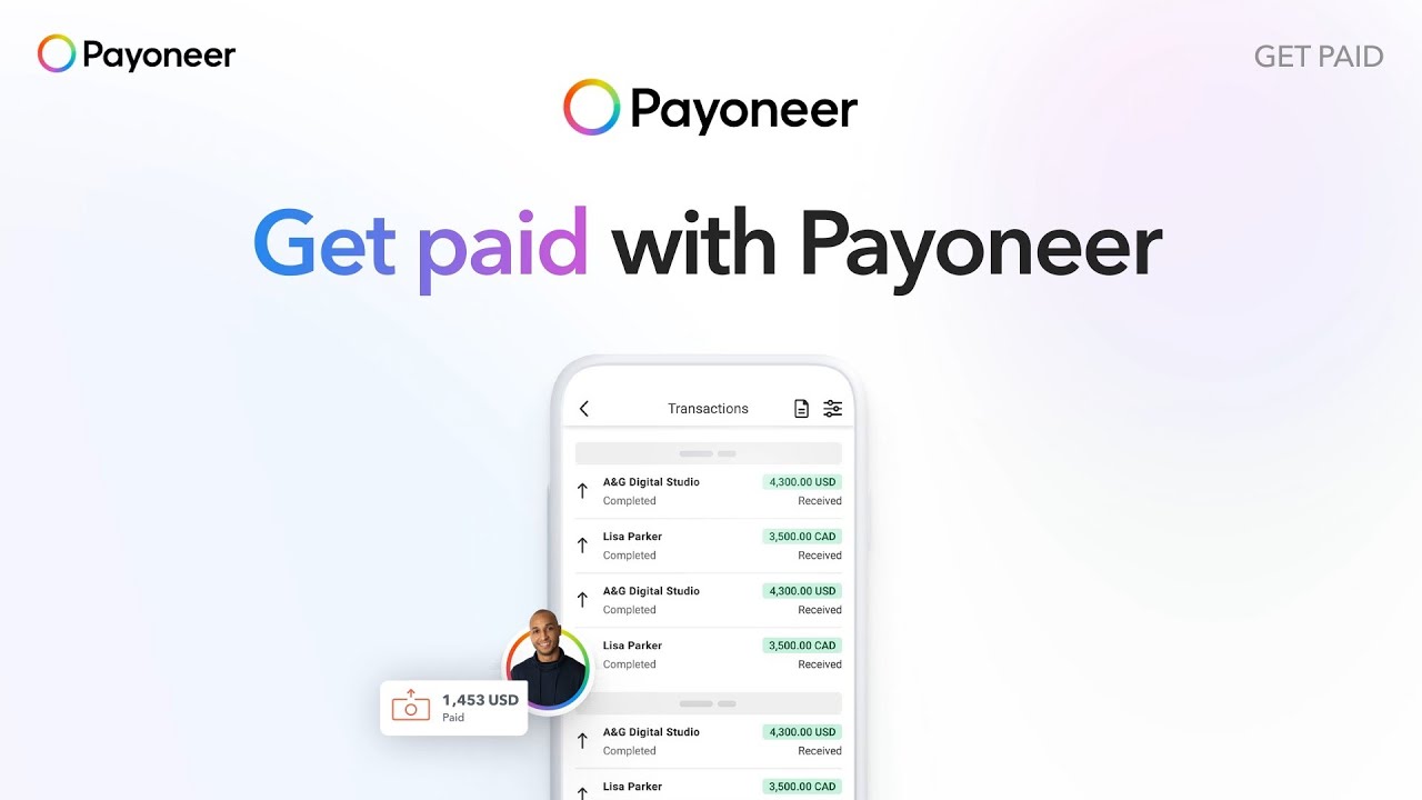 Get paid with Payoneer