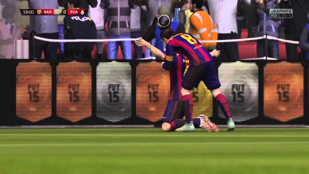 FIFA 15 Gameplay   Barcelona vs Real Madrid (Legendary Difficulty)