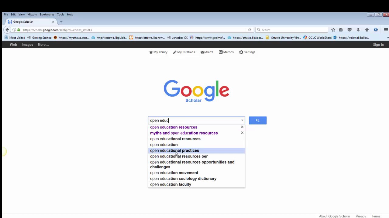 Finding Peer-Reviewed Articles in Google Scholar