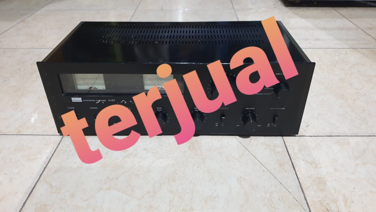 tes power amplifier rumahan sansui A40 vintage made in japan
