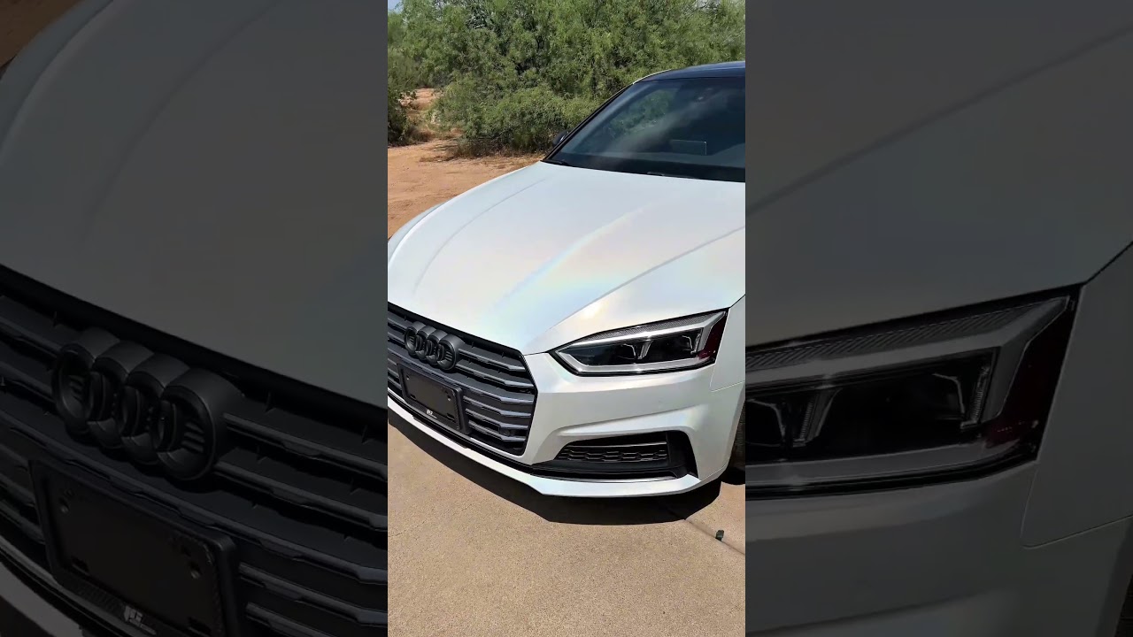 Pearl white #audi #wrapping #wrap #scottsdale #vinylwrap #germancars