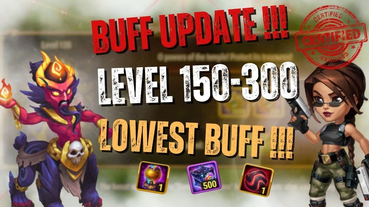 Temple Guardians - 🏰 UPDATE BUFF - Level 250 - 300 - Hero Wars