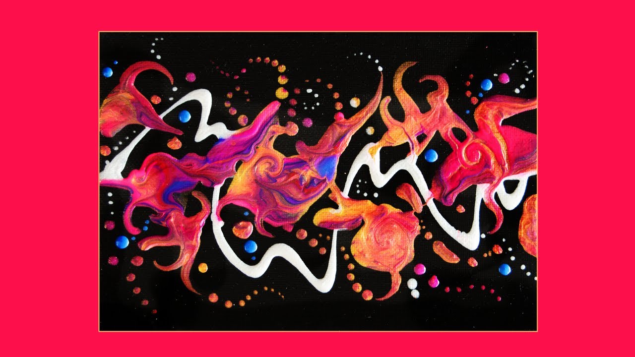#10,194 Dynamic Tiny Transfer Using Leftover Fluid Acrylics 10.19.2025