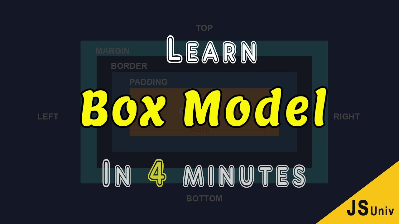Learn CSS Box Model Concepts In 4 Minutes | jsuniv