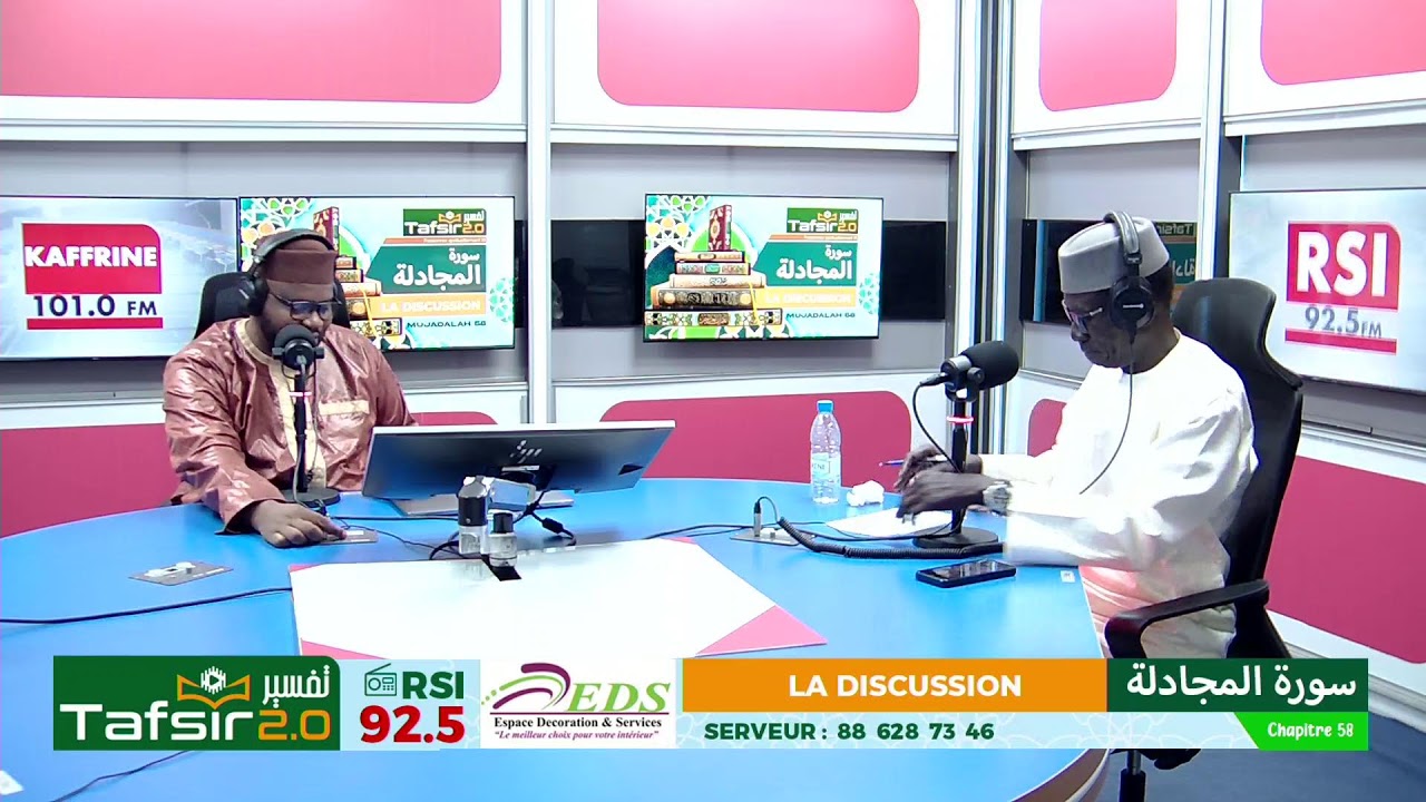 TAFSIR 2.0 :  Du 09 Mai 2025 - Mujadalah (La discussion)  - Chap. 58  - Avec Oustaz TAYIB SOCE