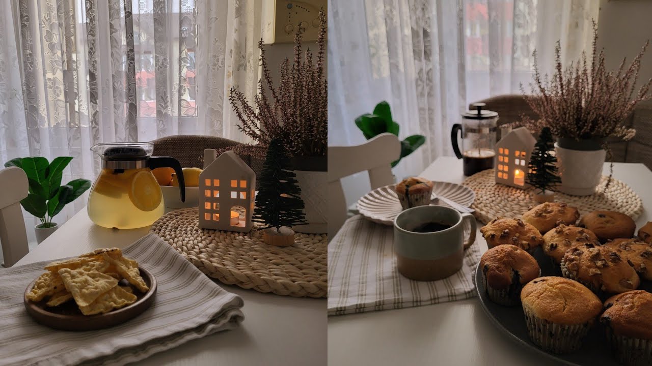 Привет, декабрь ☃️| уютный зимние дни дома, апельсиновый чай, выпечка кексов, приготовление пищи