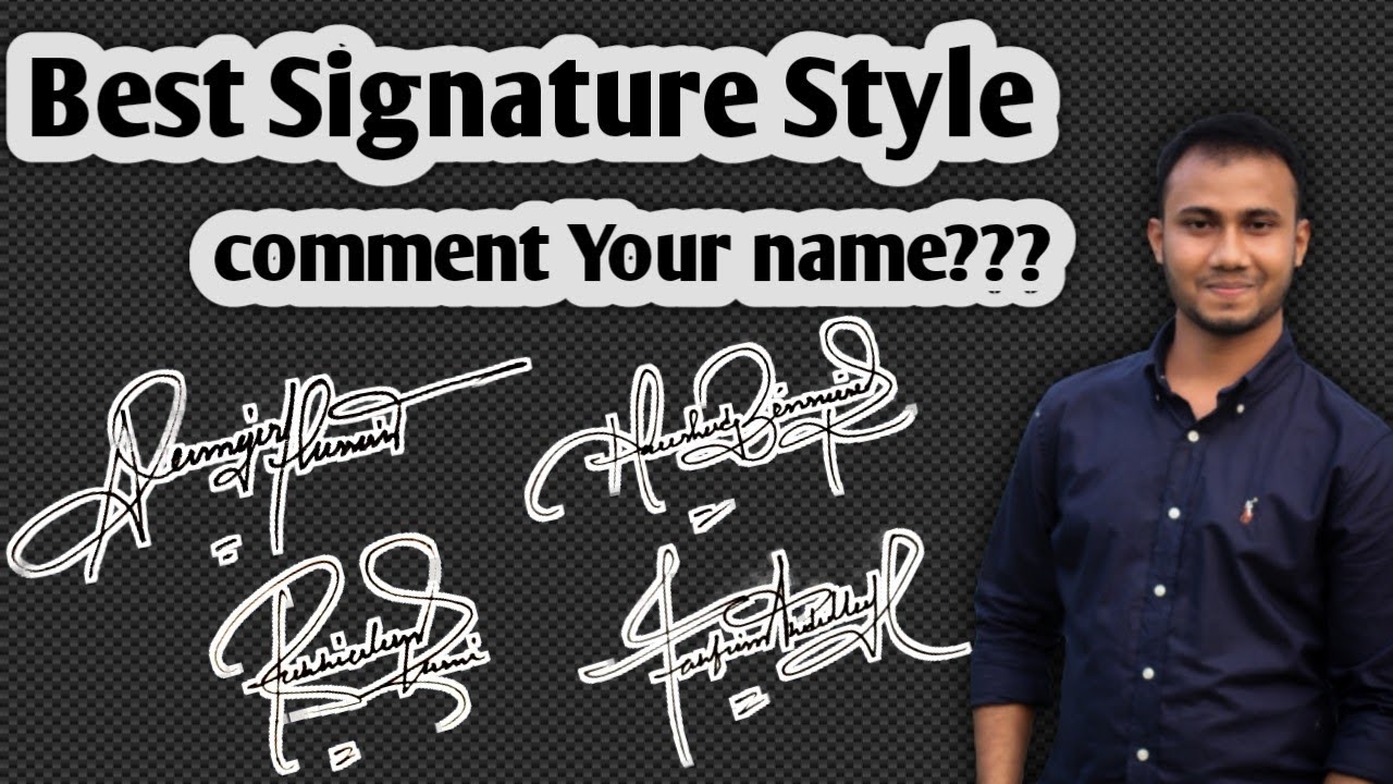 Beautiful signature style of my name। Signature Tutorial