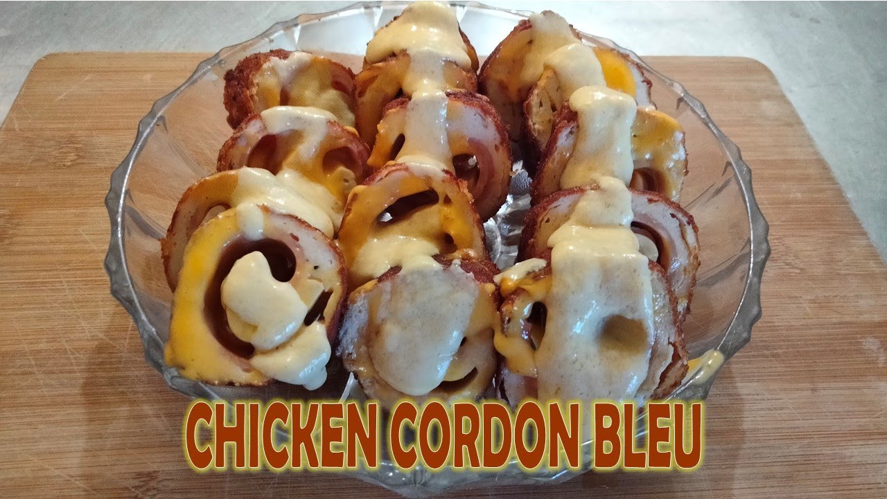 CHICKEN CORDON BLEU USING GROUND CHICKEN
