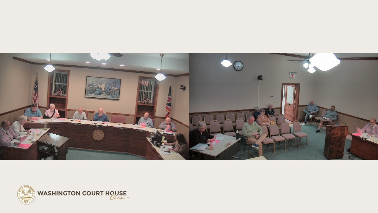 Washington Court House City Council Meeting October 8, 2025