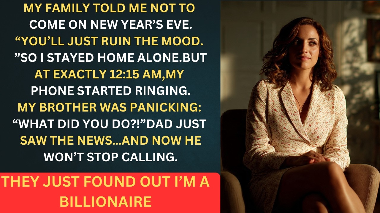 “My Family Banned Me From New Year’s Eve — Then My Dad Discovered I Was a Billionaire”
