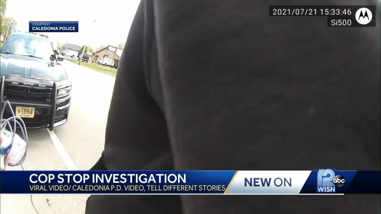 Viral video and Caledonia Police video tell two different stories of traffic stop