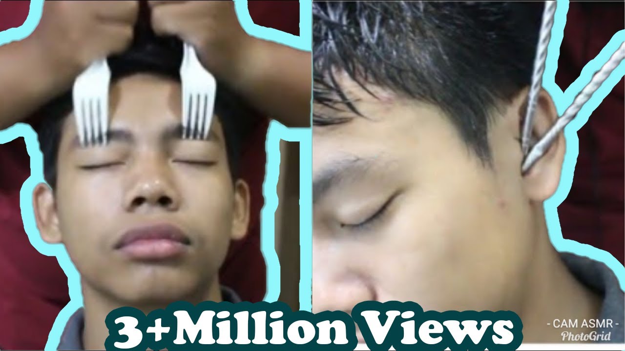ASMR Relaxing Mixed Tools Head Massage