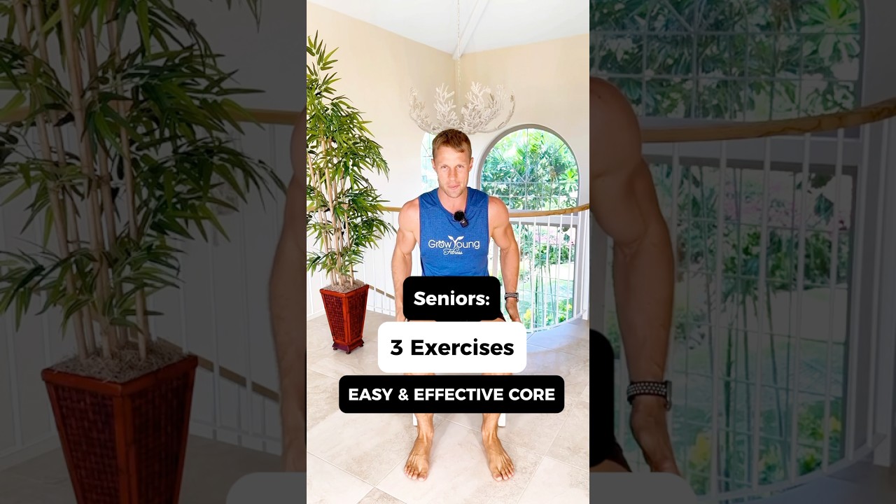 Stronger core muscles can reduce the risk of falls by improving balance and stability. #seniorfit